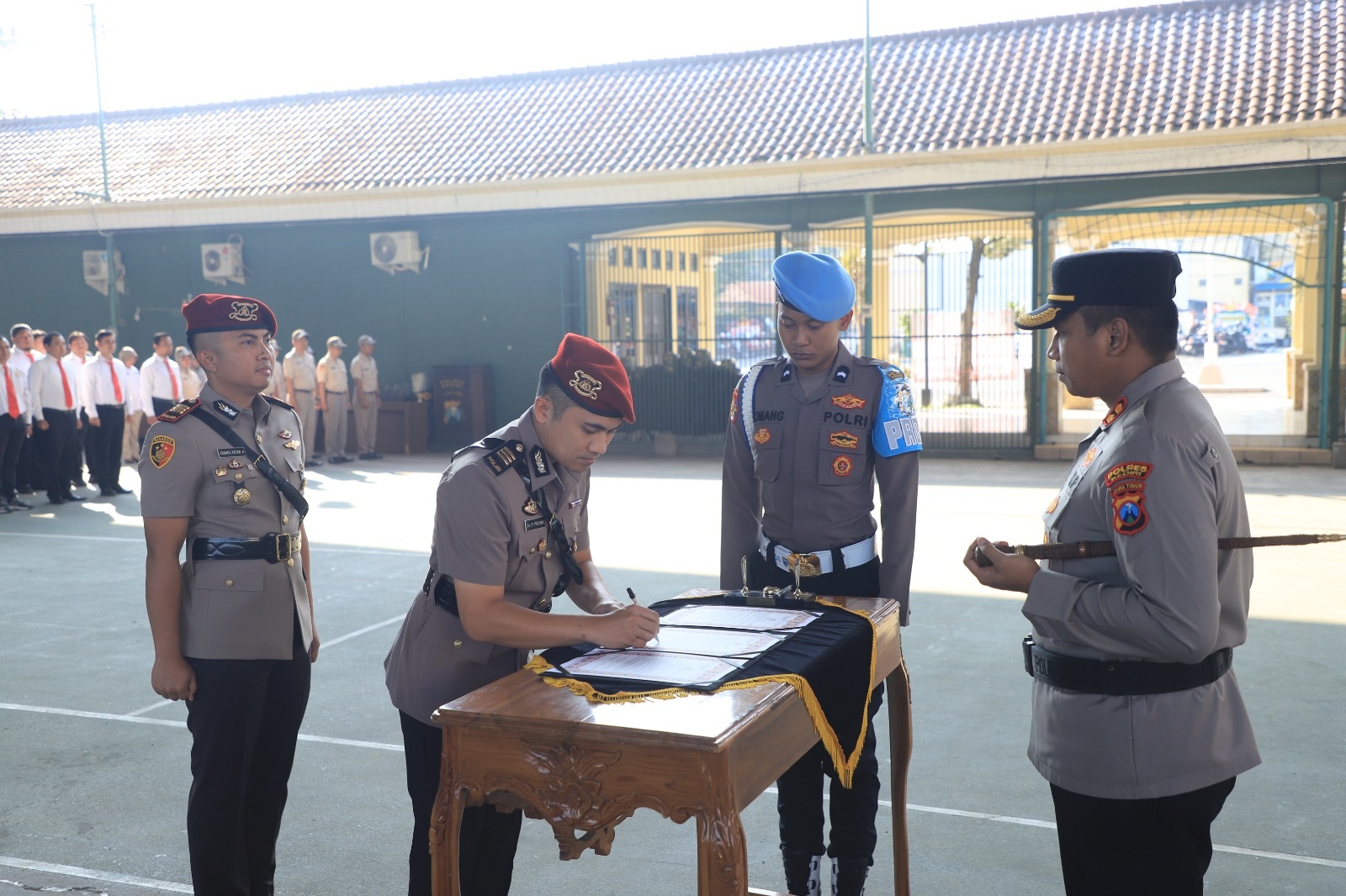 Polres Kediri Serah Terima Jabatan Kasat Reskrim