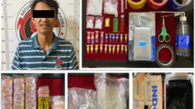 Sebanyak 25 Paket Sabu Disita, Pemuda Asal Kediri Diringkus Satresnarkoba