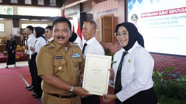 Setelah Tertunda 6 Bulan, 206 CPNS dan PPPK 2024 Nganjuk Akhirnya Terima SK Pengangkatan