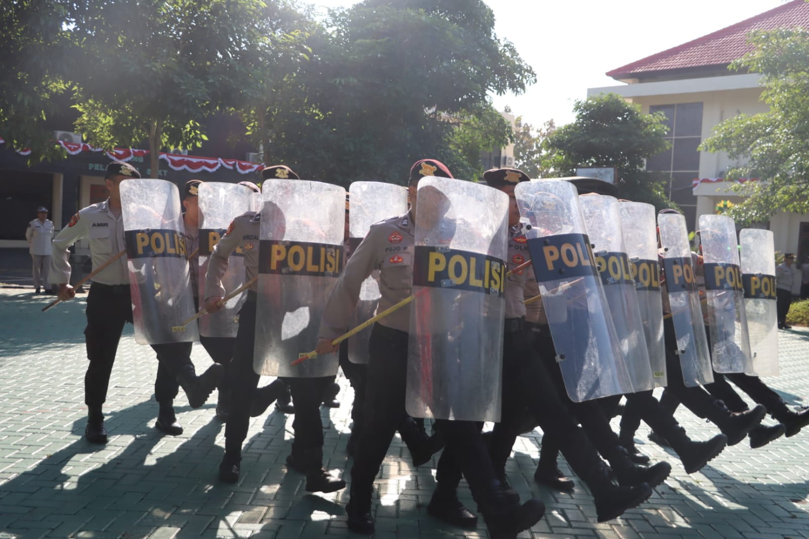 Polres Batu Gelar Latihan Dalmas Antisipasi Kontijensi