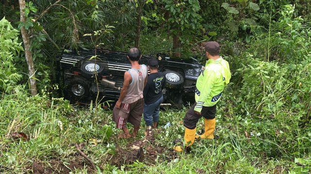 Mobil Pikap Terperosok Jurang di Malang, Sopir Hanya Luka Ringan