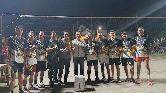 Meriah! Final Voli Antar Dusun Desa Janti Kediri Dihadiri Kades Muryadi
