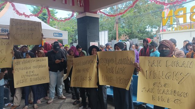 BPN Kabupaten Kediri Digeruduk, Paguyuban Tani Tolak Penetapan Lahan Tanah Garapan
