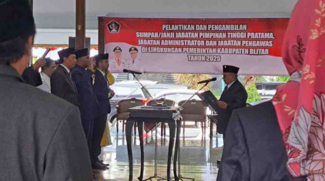 Mutasi Perdana Pemkab Blitar, 153 ASN Digulirkan Termasuk Tiga Kepala Dinas