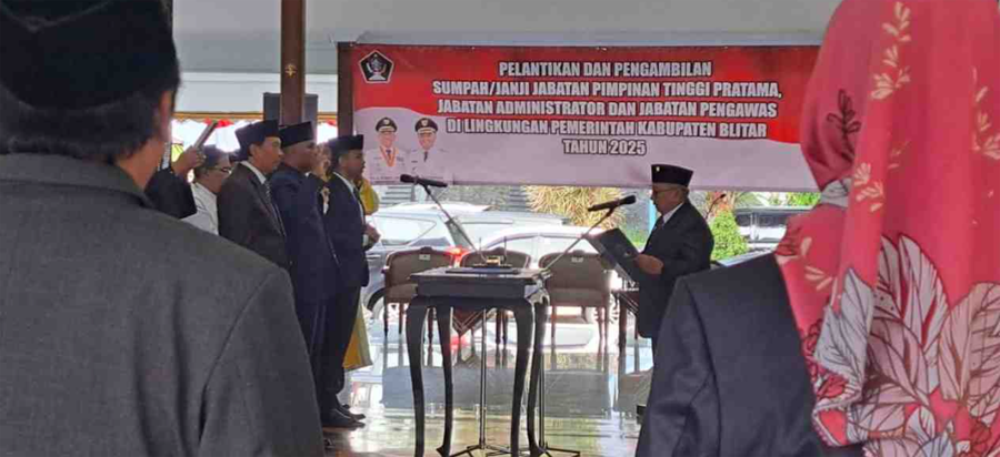 Mutasi Perdana Pemkab Blitar, 153 ASN Digulirkan Termasuk Tiga Kepala Dinas