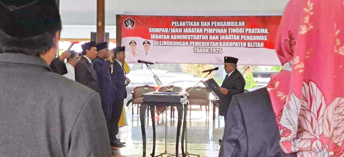 Mutasi ASN Digelar, Delapan Jabatan Kepala Dinas Pemkab Blitar Masih Lowong
