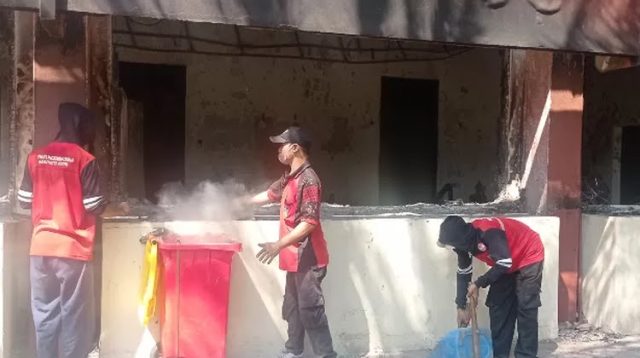 Sampah Sisa Kebakaran Pemkab Kediri Capai 73 Ton