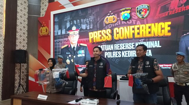 Polres Kediri Kota Tangkap Lima Pelaku Pengeroyokan dan Pembacokan di Mrican