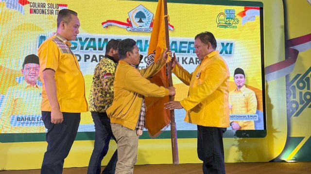 Hadi Setiawan Terpilih Secara Aklamasi Pimpin Golkar Kabupaten Kediri