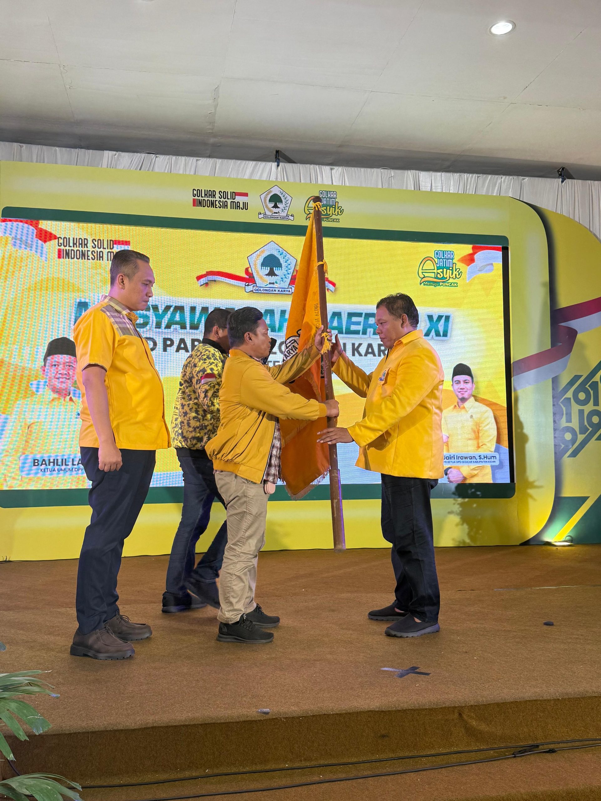 Hadi Setiawan Terpilih Secara Aklamasi Pimpin Golkar Kabupaten Kediri