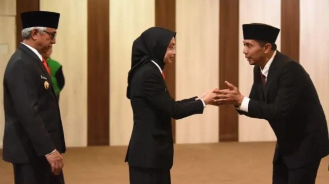 Resmi, Ferry Djatmiko Dilantik Jadi Pj Sekda Kota Kediri oleh Wali Kota Vinanda Prameswati
