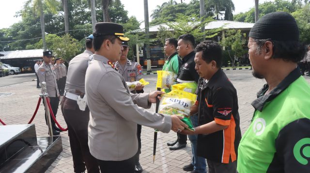 Apel Ojol Kamtibmas, Polres Nganjuk Ajak Komunitas Ojol dan Lainnya Ayo Jogo Nganjuk