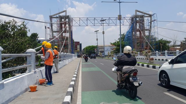 Progres Rehabilitasi Jembatan Brawijaya Baru 6 Persen