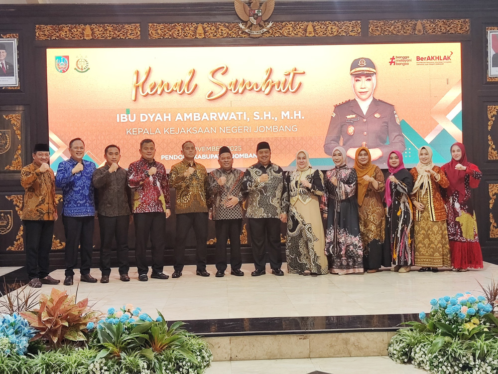 Bupati Warsubi Sambut Kajari dan Ketua PN Jombang yang Baru