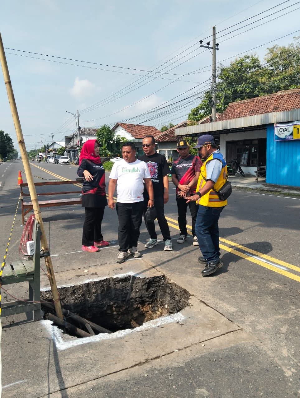 Lubang Besar Muncul di Jalur Ponorogo–Madiun