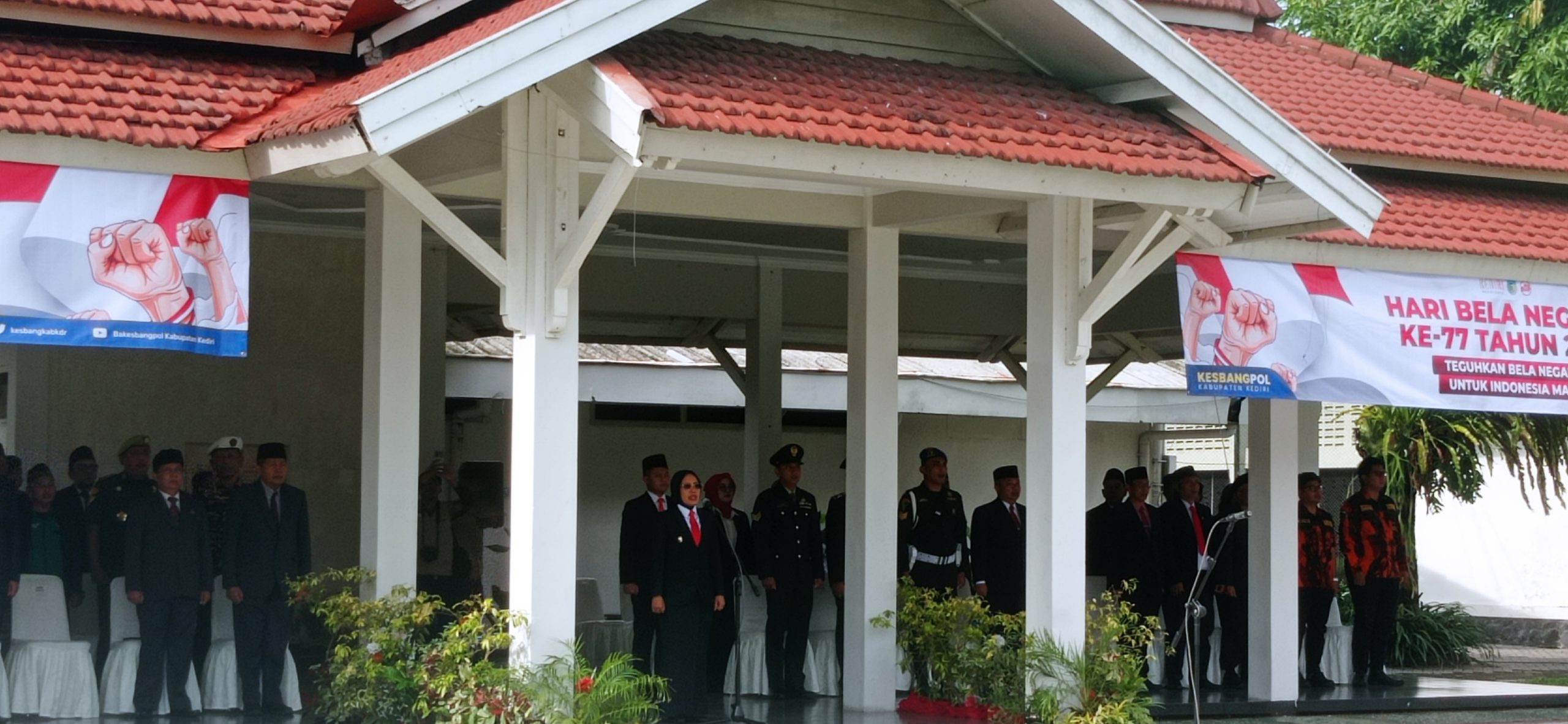 Wakil Bupati Kediri Pimpin Upacara Bela Negara ke-77