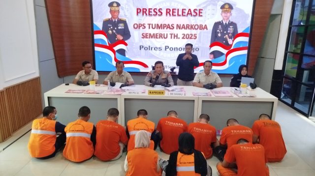 Peredaran Narkoba Masih Marak, Kasus Narkotika di Ponorogo Meningkat Sepanjang 2025