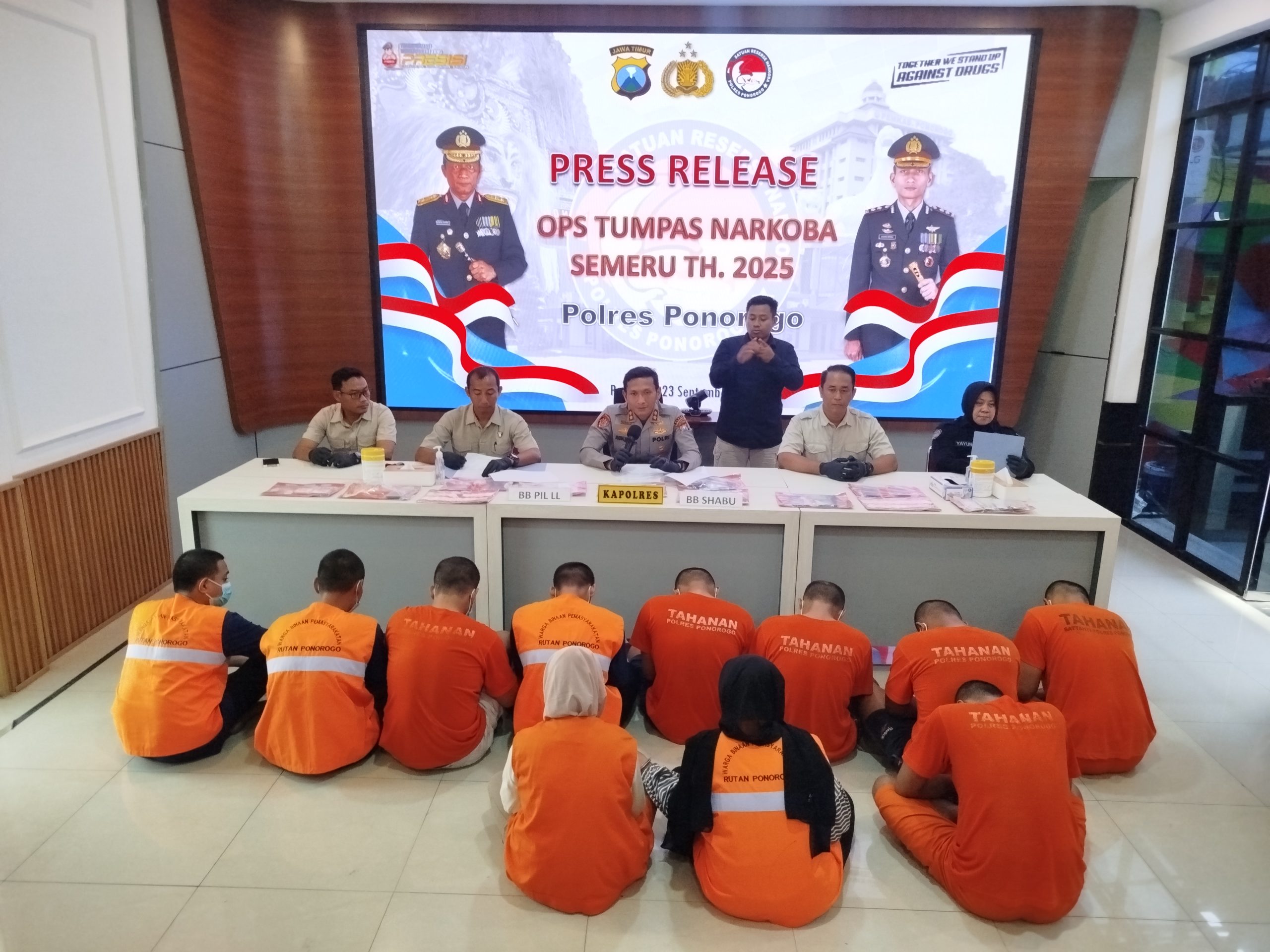 Peredaran Narkoba Masih Marak, Kasus Narkotika di Ponorogo Meningkat Sepanjang 2025