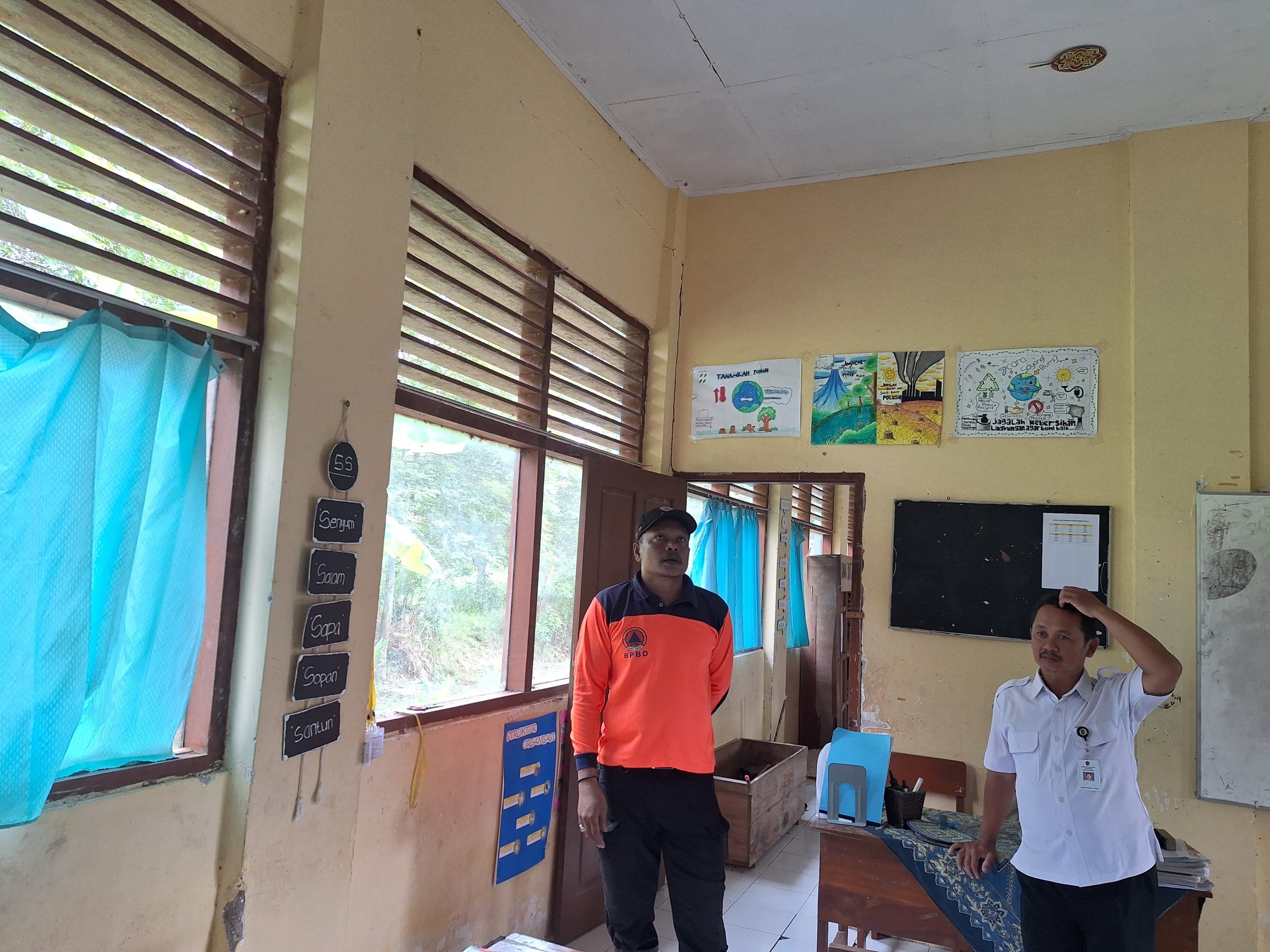 Rawan Roboh Usai Gempa, SD Negeri 1 Talunkulon Tulungagung Diusulkan Segera Diperbaiki