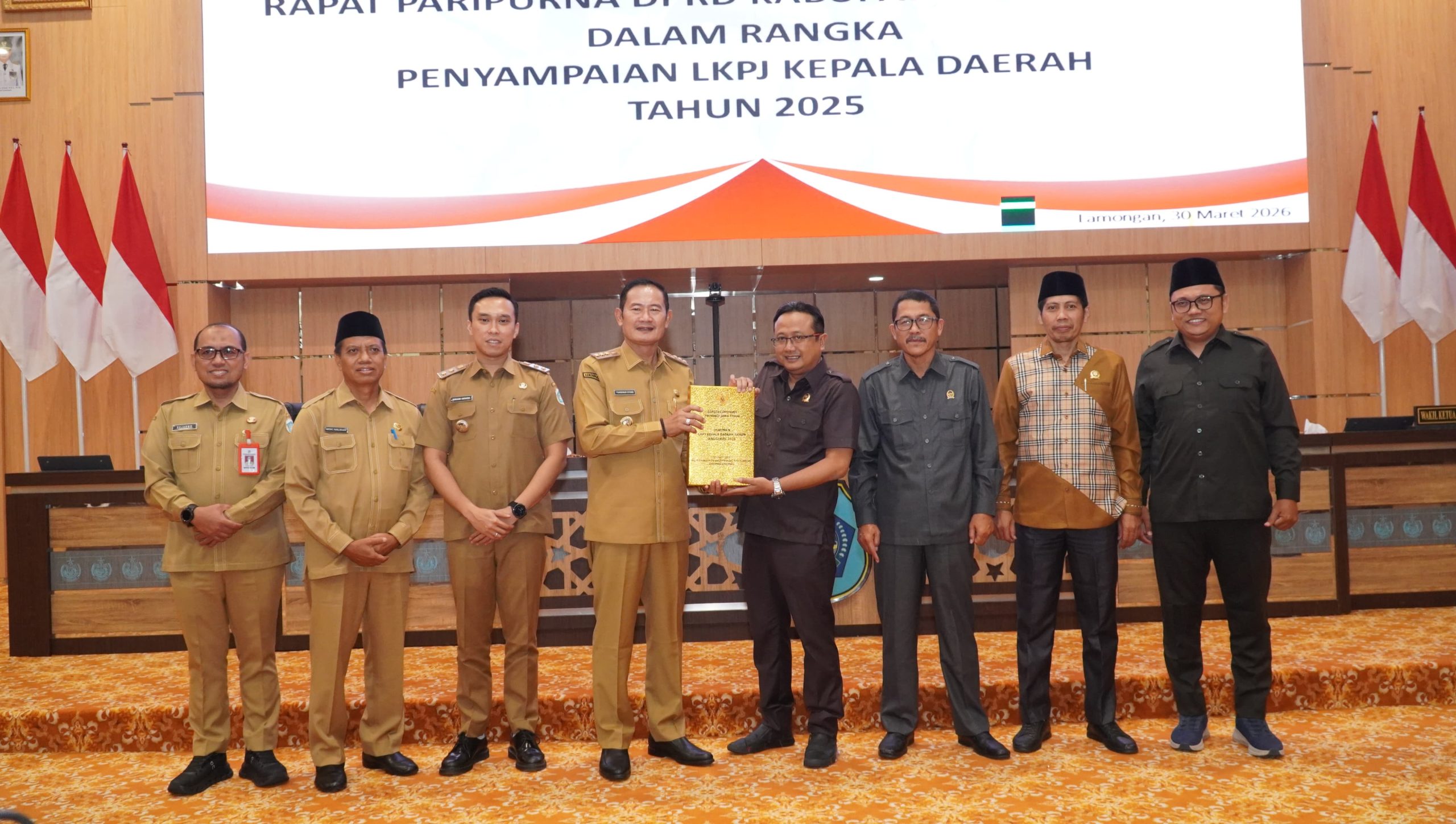 DPRD Lamongan Gelar Rapat Paripurna Perubahan Propemperda 2026 dan Penyampaian LKPJ 2025