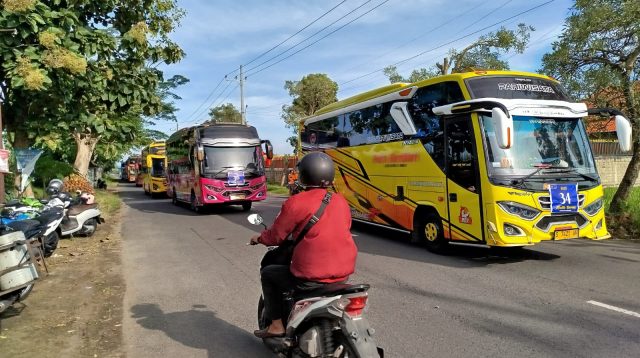Sejumlah 3.300 Santri Ponpes Tebuireng Jombang Ikuti Mudik Bareng Lebaran