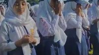 Masuk Hari Pertama Setelah Lebaran, Siswa SMP Negeri 1 Ngasem Gelar Halalbihalal