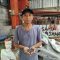 Dony Kristanto (31) seorang petani muda kangkung Kabupaten Jombang sukses membangun ekosistem pertanian.