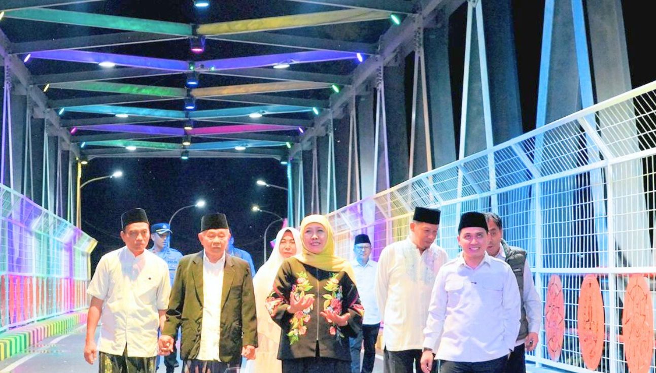 Jembatan Bubak di Kecamatan Gondang resmi diresmikan.