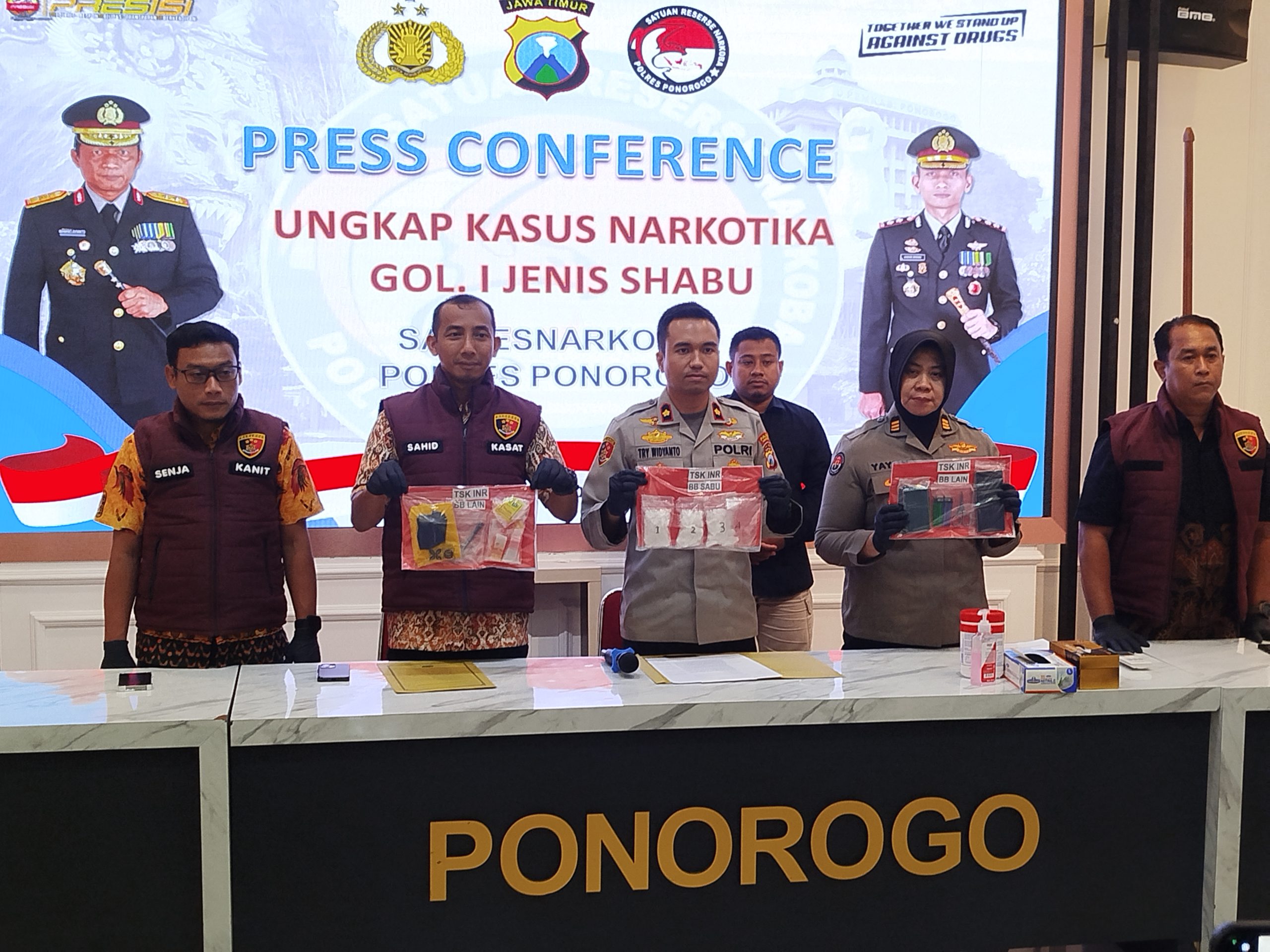 Polres Ponorogo Ungkap Sabu 301 Gram, Diduga Dikendalikan dari Lapas Madiun