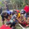 Perwakilan dari DPC PDI Perjuangan Jombang menyalurkan seekor sapi kurban di Dusun Pesantren, Desa Peterongan, Kecamatan Peterongan.