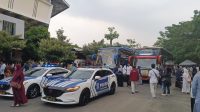 Ratusan jamaah haji Kota Kediri dilepas dari GOR Joyoboyo.