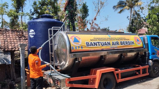 BPBD Ponorogo memetakan wilayah yang masuk potensi kekeringan musim kemarau.
