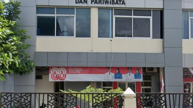 Kantor Disbupdar Tulungagung yang menjadi sasaran pencurian akibat anggota Satpol PP pesta miras saat tengah berjaga.