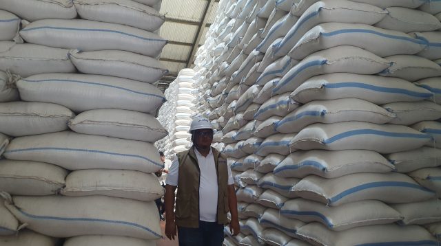 Kondisi gudang Perum Bulog Cabang Tulungagung.