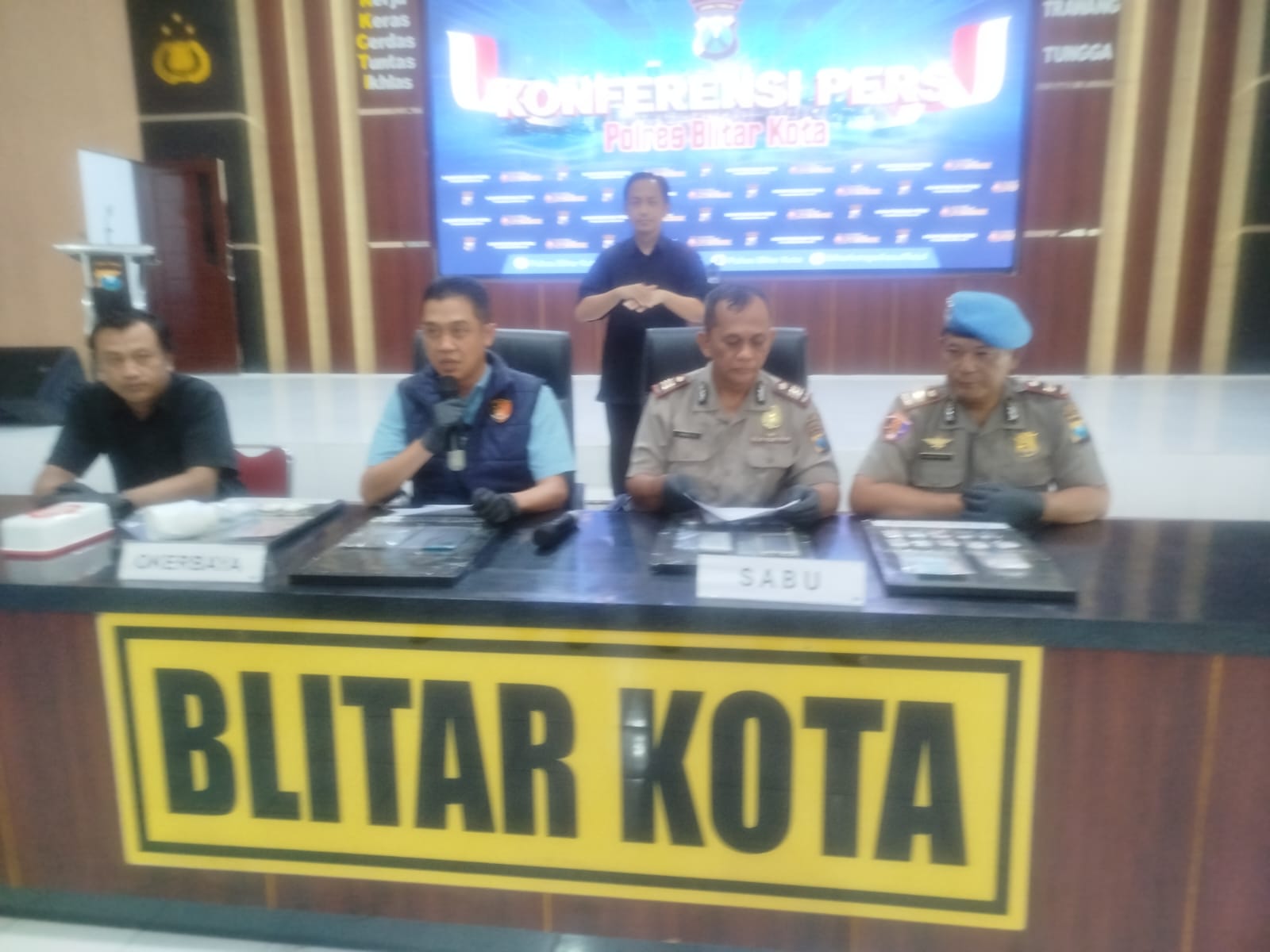 Sebulan, Satreskoba Polres Blitar Kota Gulung 14 Pengedar Narkoba
