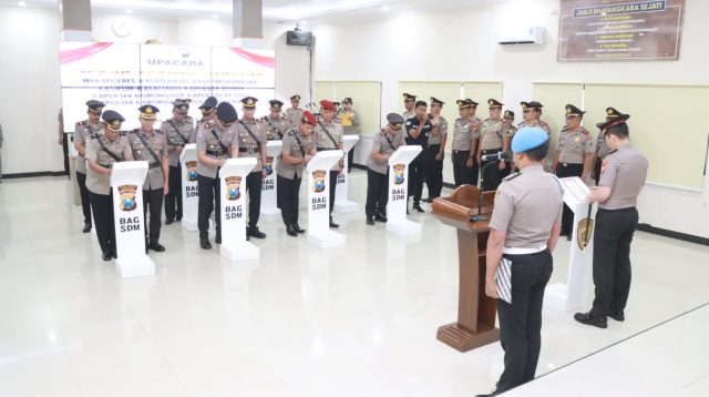 Gerbong Mutasi Polres Nganjuk Bergerak, Sejumlah PJU dan Kapolsek Jajaran Digeser