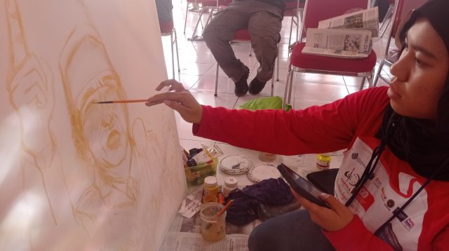Sebanyak 171 Peserta Ikuti Lomba Lukis Bulan Bung Karno di Kantor DPC PDI Perjuangan Kabupaten Kediri