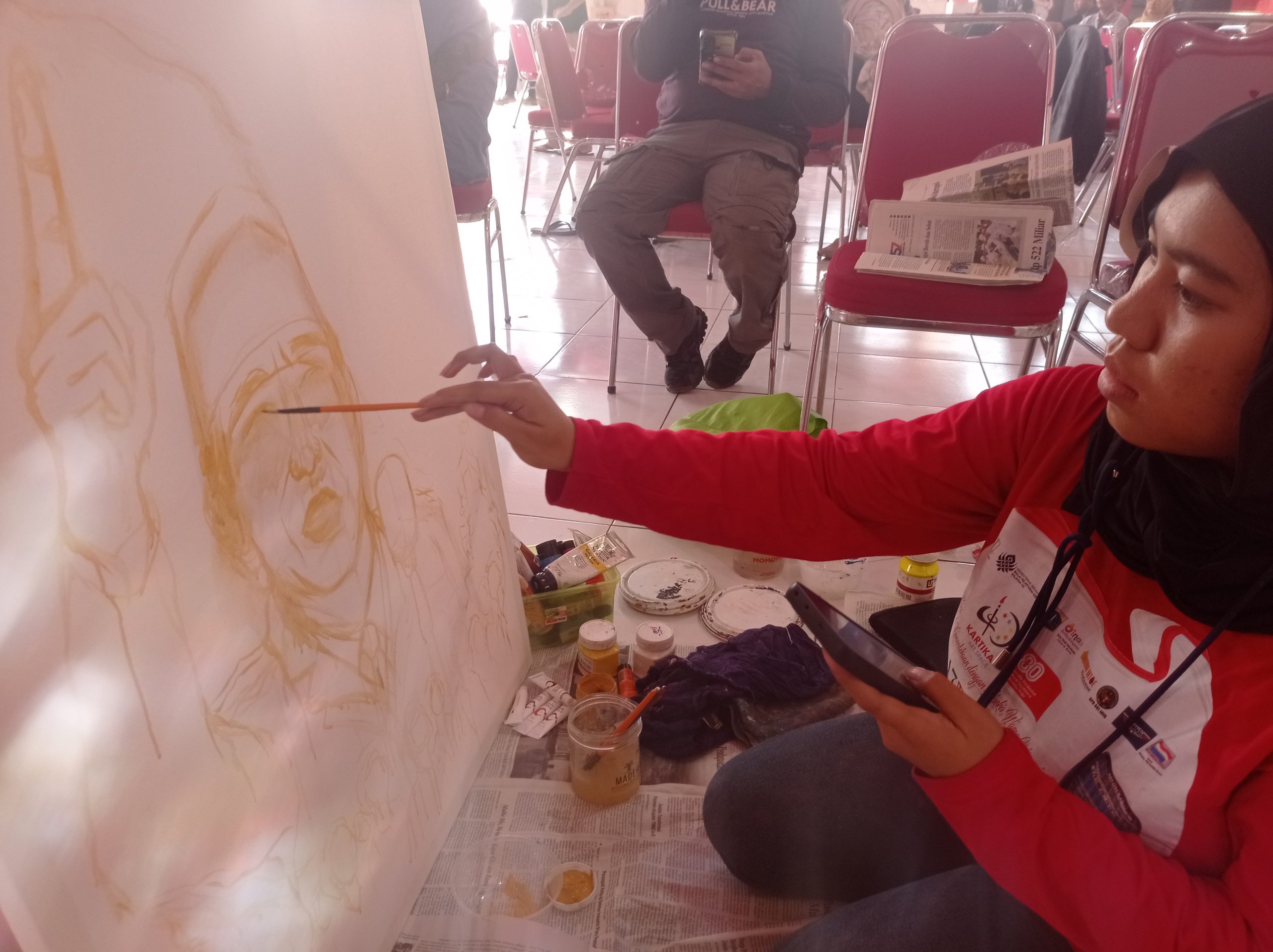 Sebanyak 171 Peserta Ikuti Lomba Lukis Bulan Bung Karno di Kantor DPC PDI Perjuangan Kabupaten Kediri