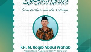 KH Muhammad Roqib Wahab, Anggota Majelis Pengasuh Yayasan Pondok Pesantren Bahrul Ulum Tambakberas, Jombang.