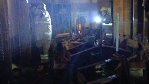 Korsleting listrik, Gudang Pabrik Rokok Gudang Rasa Kediri Terbakar