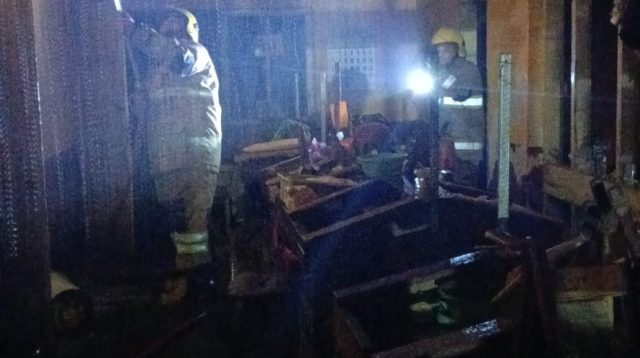 Korsleting listrik, Gudang Pabrik Rokok Gudang Rasa Kediri Terbakar