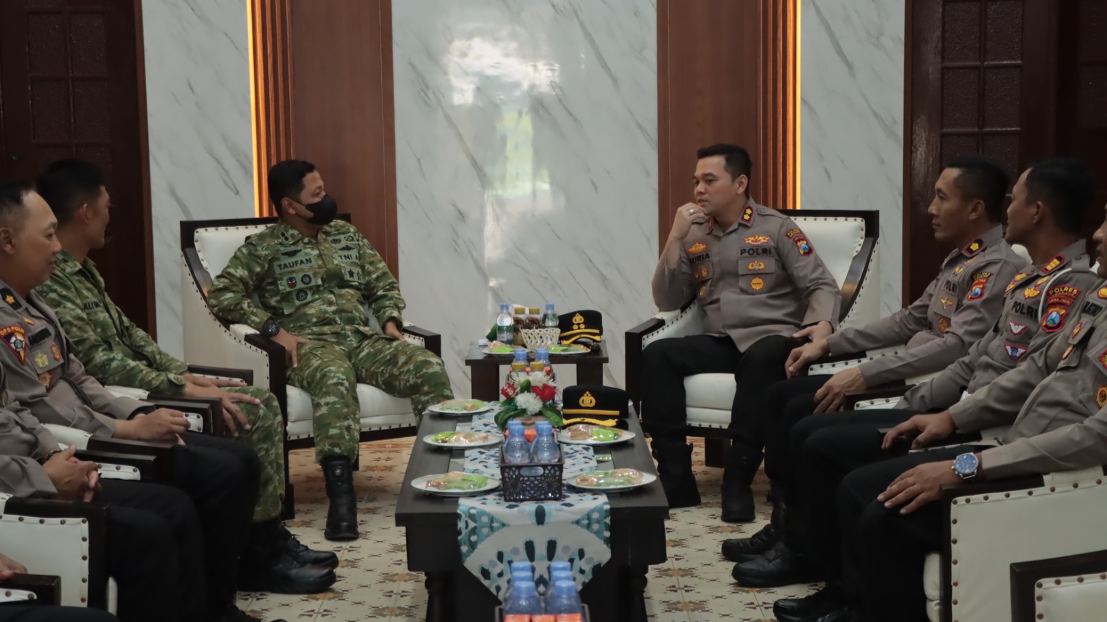 Pererat Sinergisitas, Kapolres Nganjuk bersama Dandim 0810, Komitmen Jaga Kamtibmas dan Keutuhan NKRI