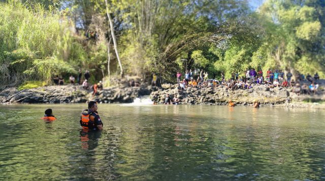 Pemancing Hilang di Sungai Wilangan Sambit Ponorogo, BPBD dan Basarnas Lakukan Pencarian