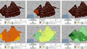 Gambaran kondisi perubahan cuaca di Kabupaten Kediri di bulan ini saat kemarau timbul hujan.