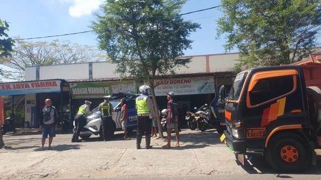 Selama Sepekan, Satlantas Polres Tulungagung Tindak Tegas Truk di Jalan Alternatif