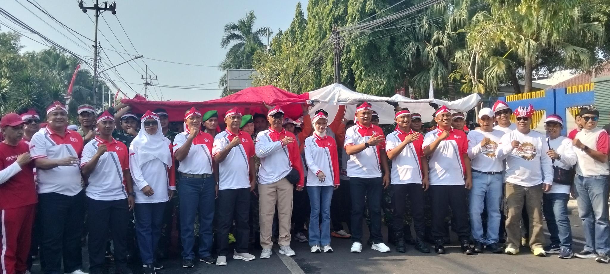 Kirab Merah Putih Raksasa, 1.147 peserta gelorakan patriotism.