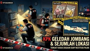 Ilustrasi penggeledahan KPK.