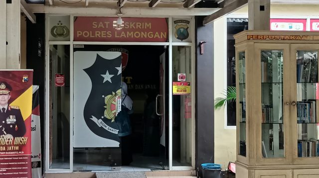 Ruangan Satreskrim Polres Lamongan.