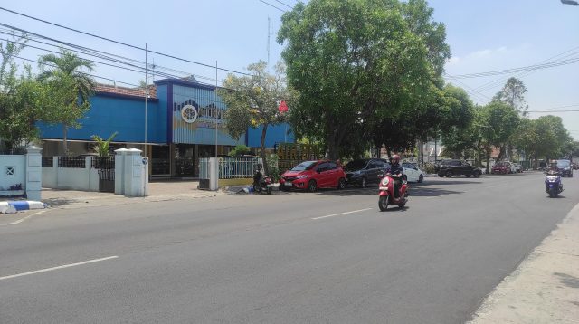 Nampak depan kantor Badan Pertanahan Nasional (BPN) Kabupaten Jombang yang berada di Jalan KH Wahid Hasyim, Kecamatan/Kabupaten Jombang, Senin (21/9/2026).