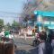 Tiga ruko di Jalan Galunggung Malang terbakar, satu warga dilaporkan tewas.